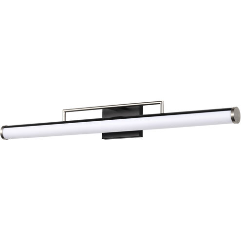 Solano LED 36 inch Black and Brushed Nickel Bath Vanity Light Wall Light