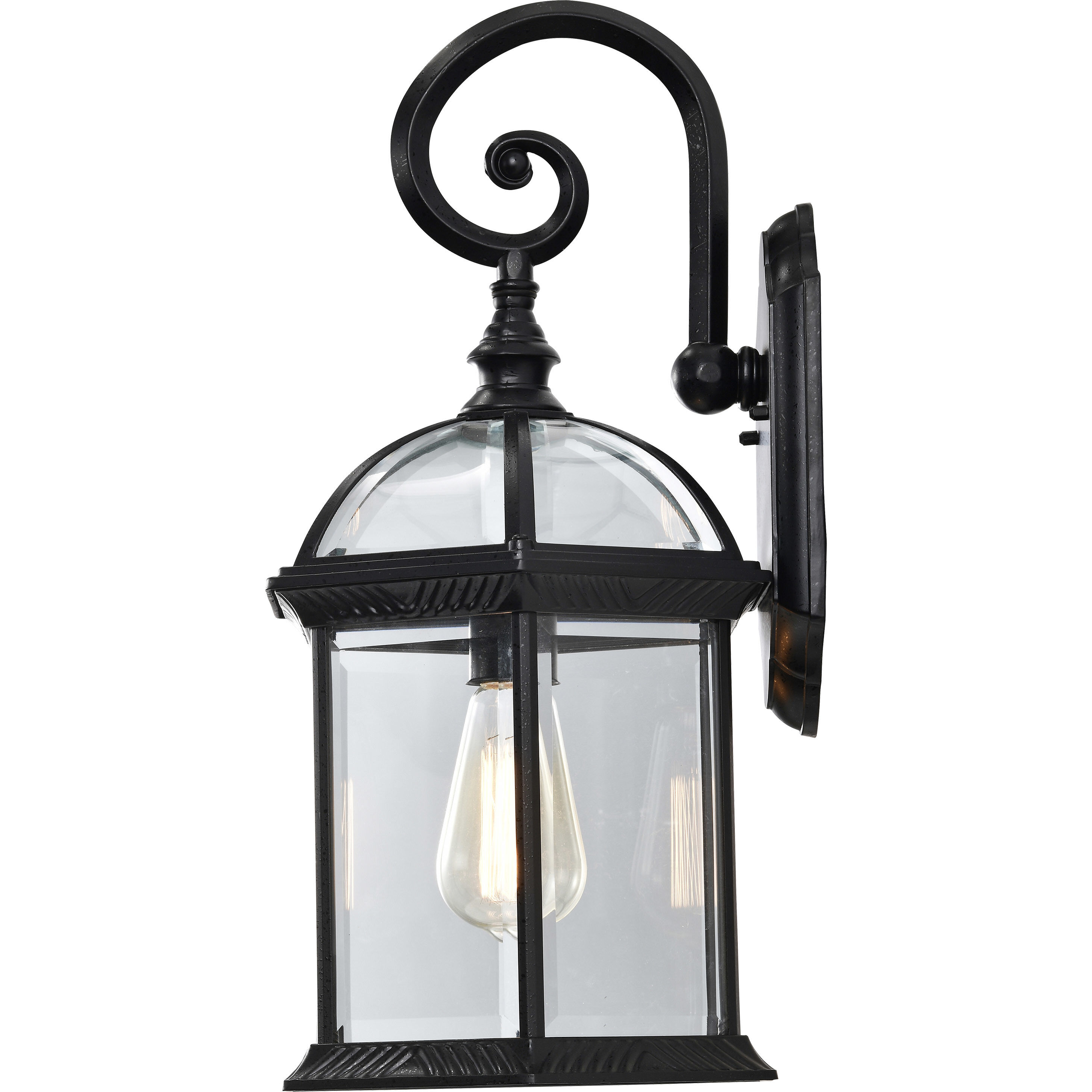 Boxwood 1 Light 19 inch Textured Black Outdoor Wall Lantern