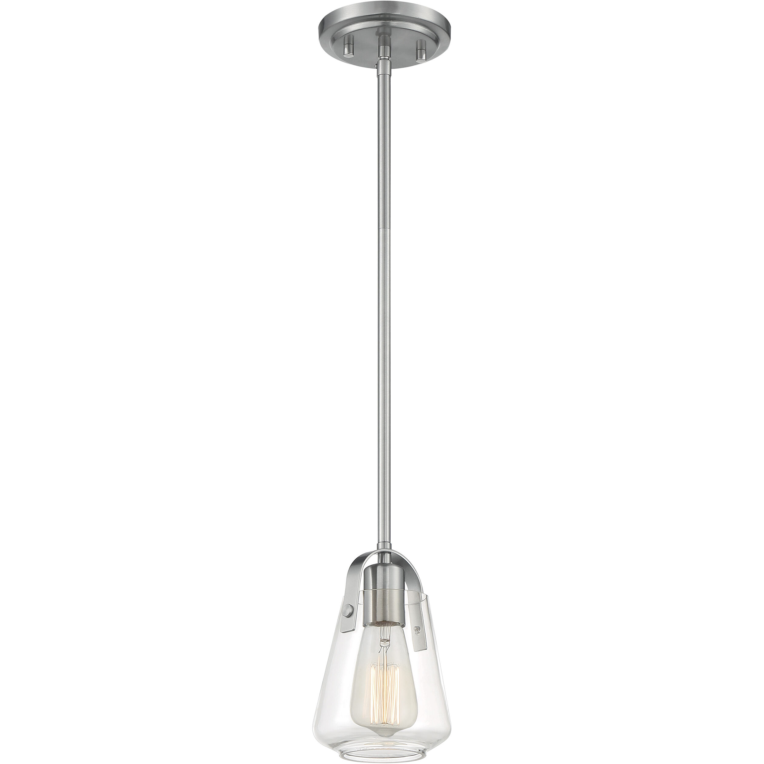 Skybridge 1 Light 5 inch Brushed Nickel Pendant Ceiling Light