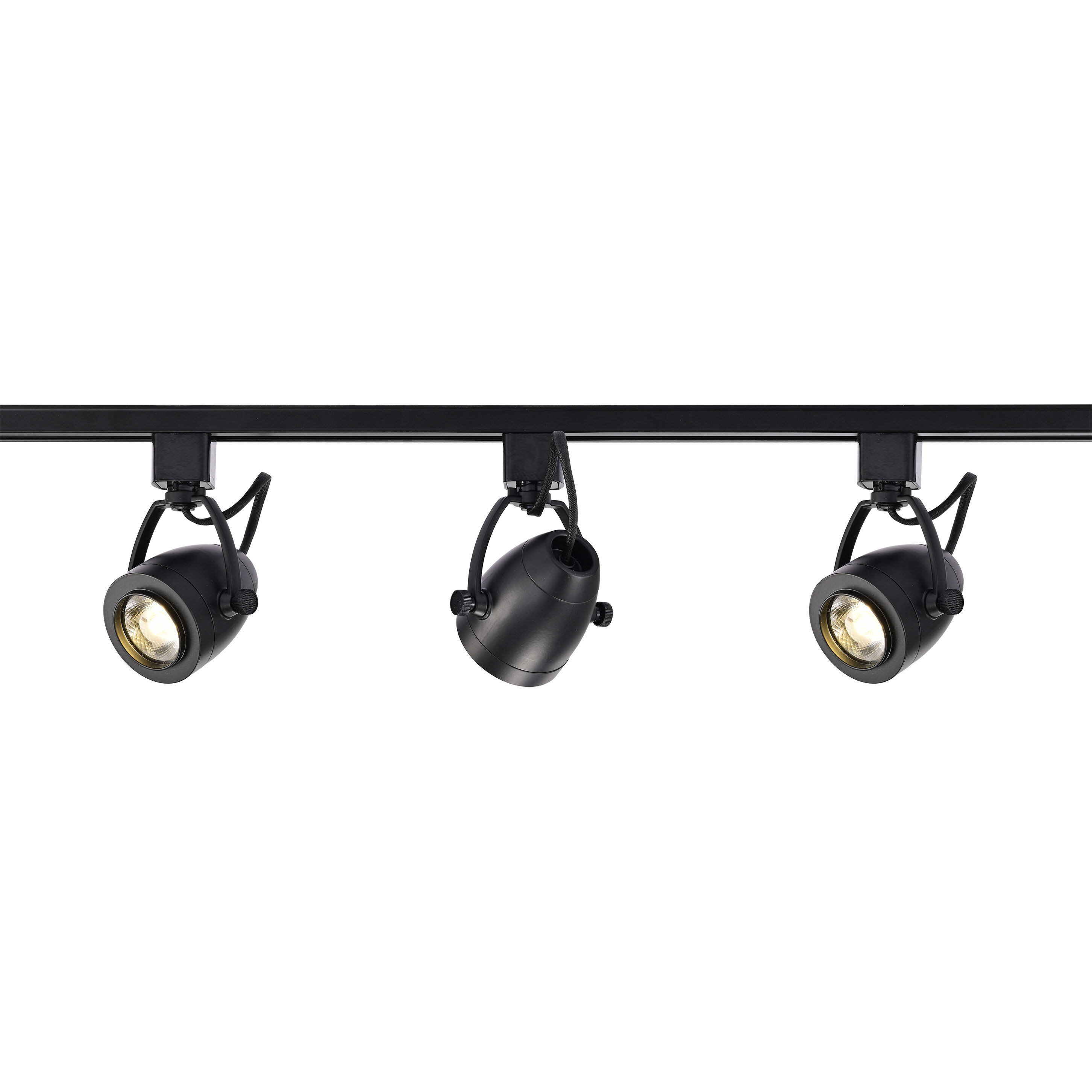 Brentwood 3 Light 120V Black Track Kit Ceiling Light