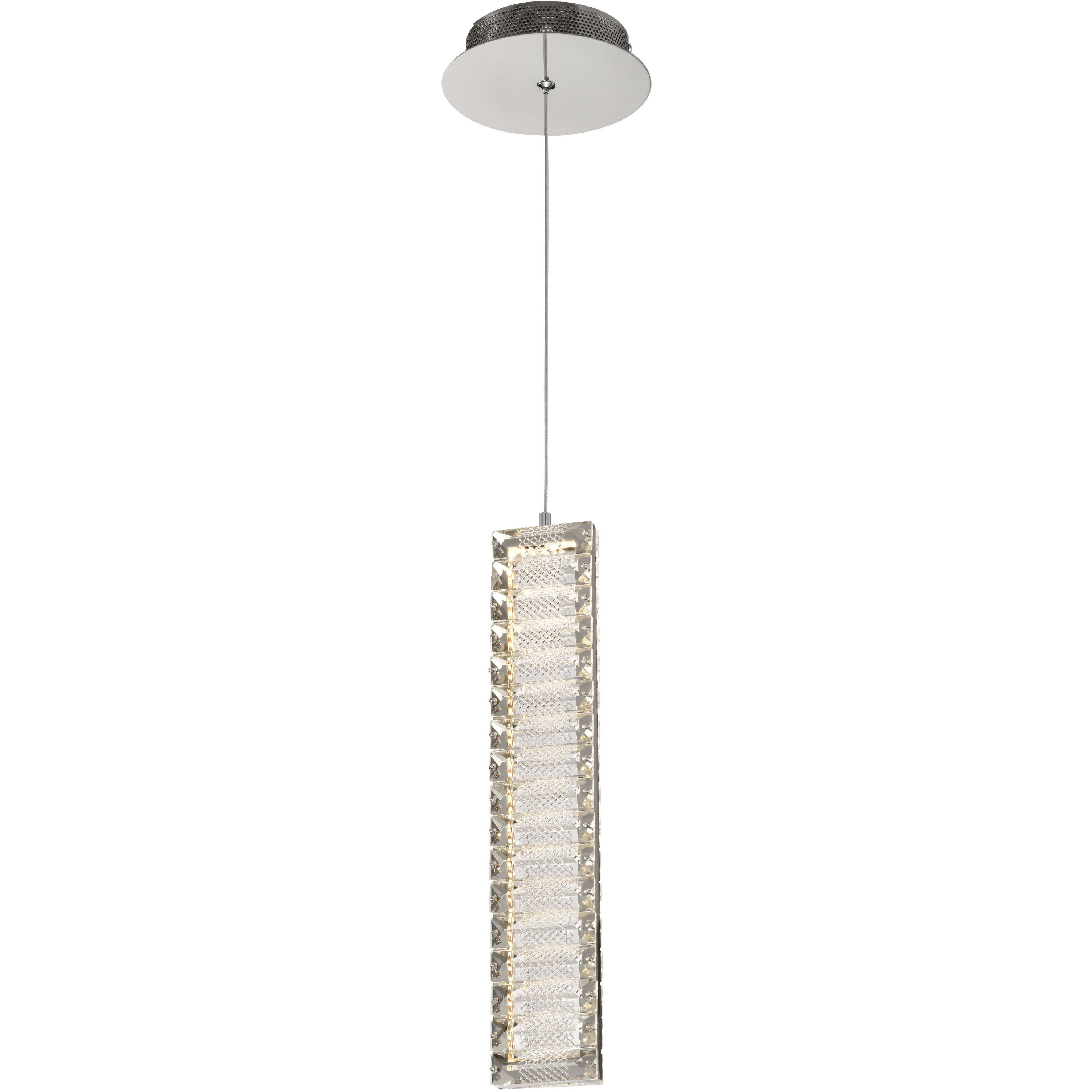 Nova LED 1.38 inch Polished Nickel Pendant Ceiling Light