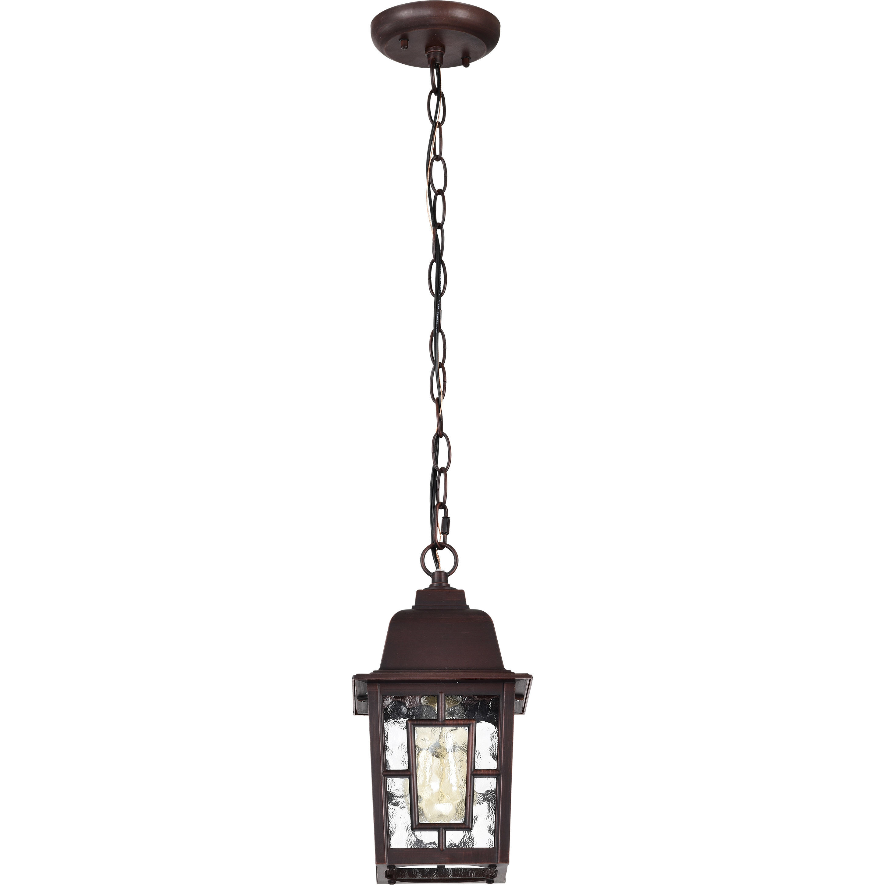 Banyan 1 Light 6 inch Rustic Bronze Outdoor Hanging Lantern