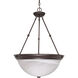 Brentwood 3 Light 20 inch Old Bronze Pendant Ceiling Light