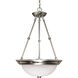 Signature 3 Light 15 inch Brushed Nickel Pendant Ceiling Light