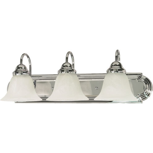 Ballerina 3 Light 24 inch Polished Chrome Vanity Light Wall Light