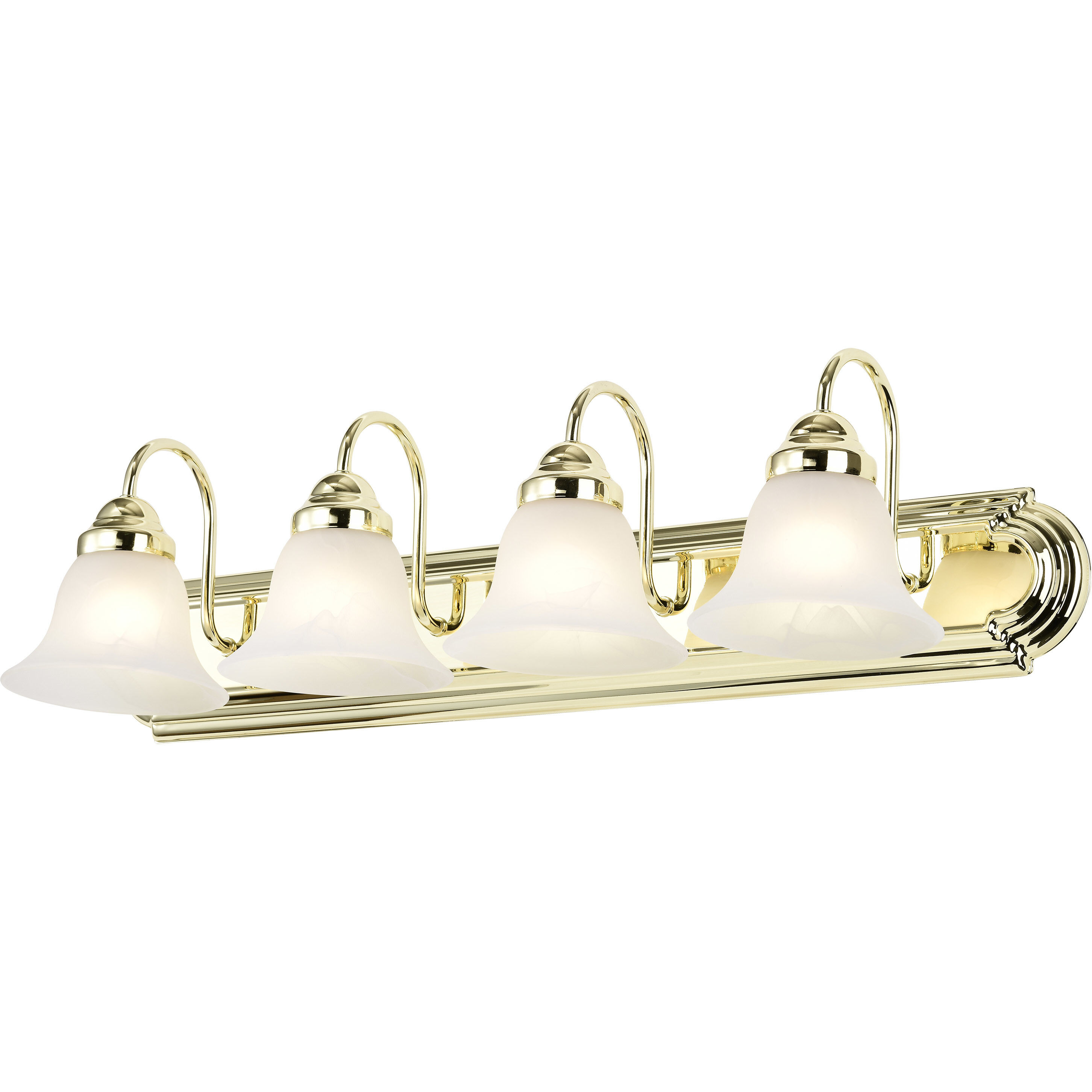 Ballerina 4 Light 30 inch Polished Brass Vanity Light Wall Light