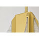 Idris LED 11.5 inch Vintage Brass Pendant Ceiling Light