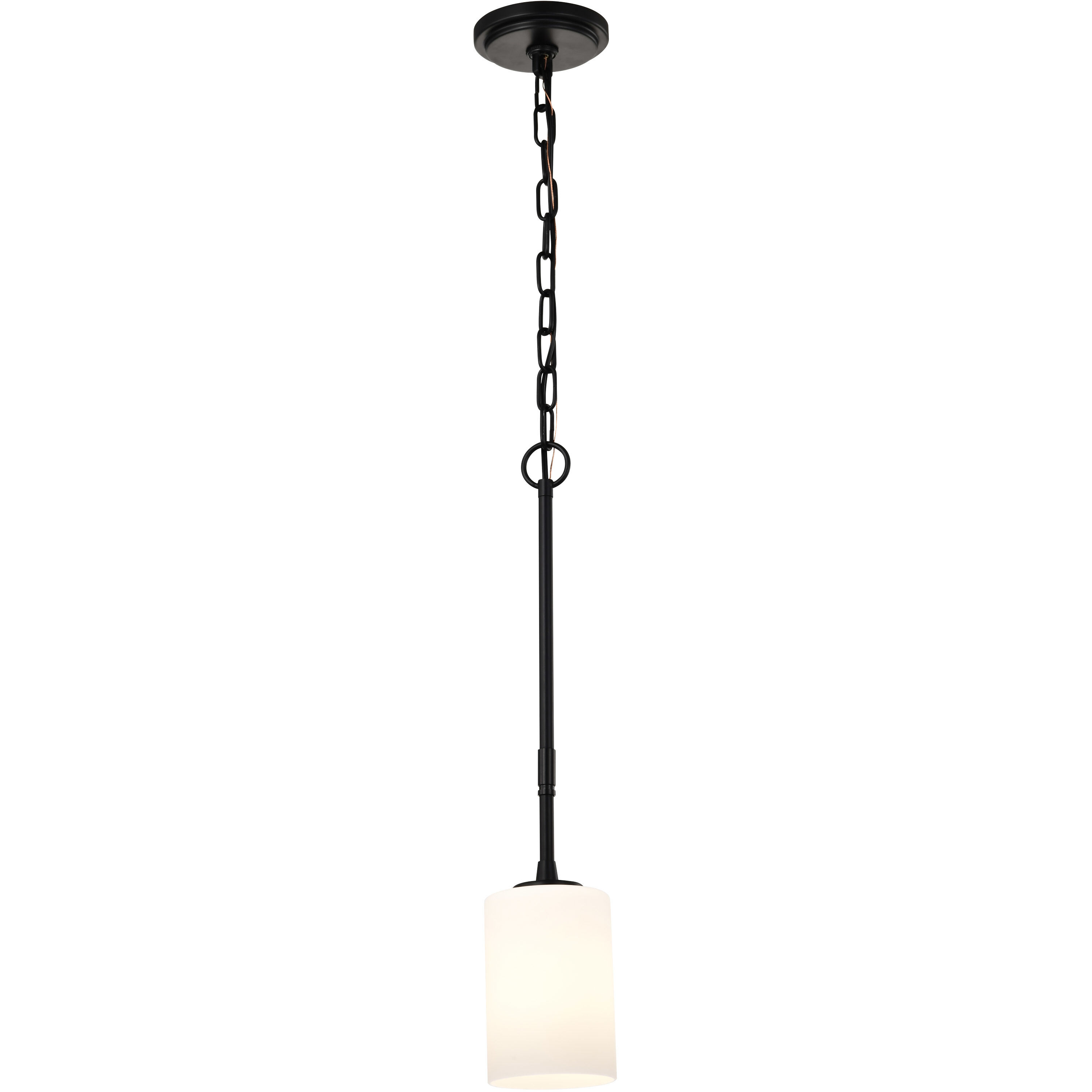 Liam 4.13 inch Matte Black Pendant Ceiling Light