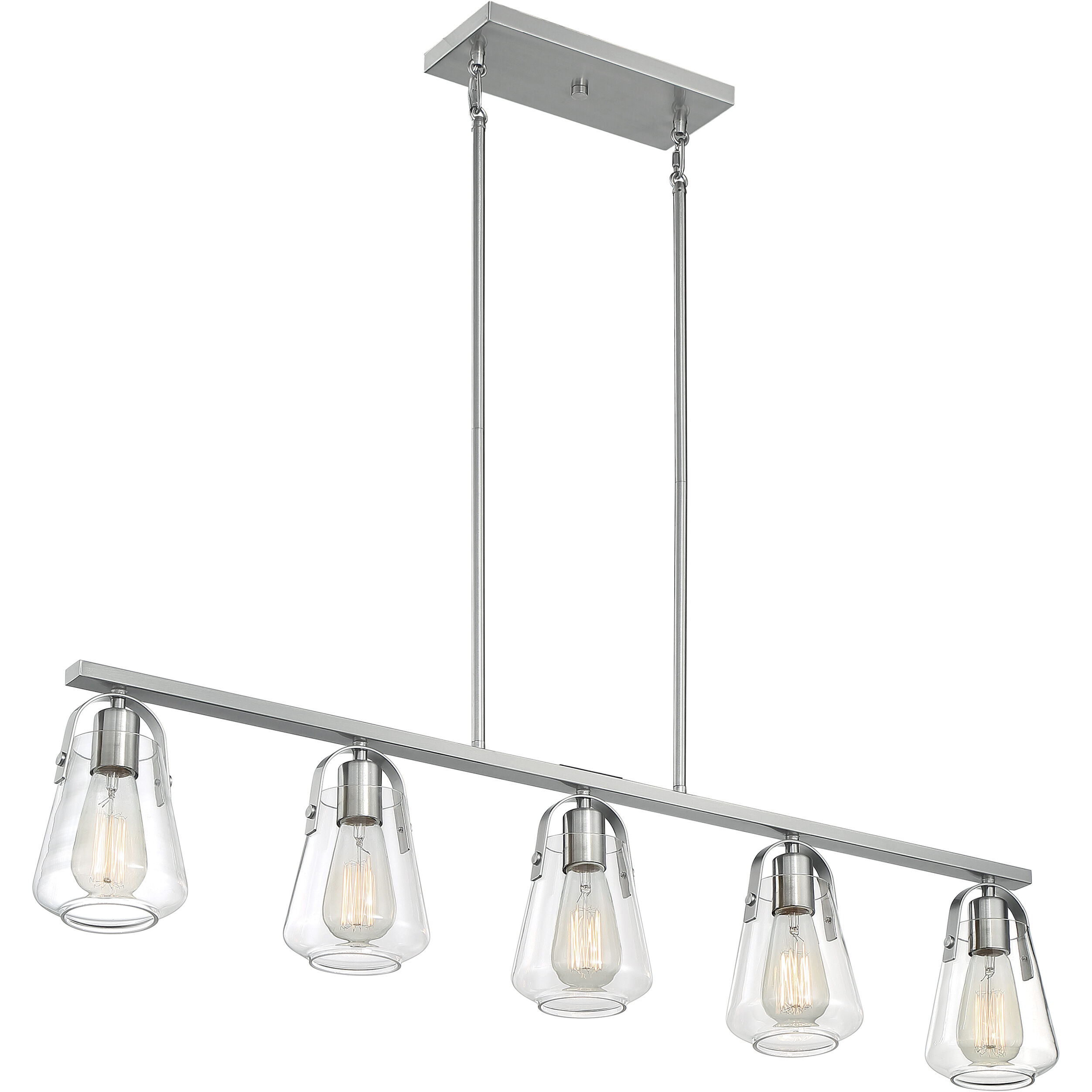 Skybridge 5 Light 5 inch Brushed Nickel Pendant Ceiling Light