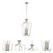 Laguna 4 Light 14 inch Brushed Nickel Pendant Ceiling Light