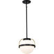 Lakeshore 1 Light 10 inch Matte Black Pendant Ceiling Light