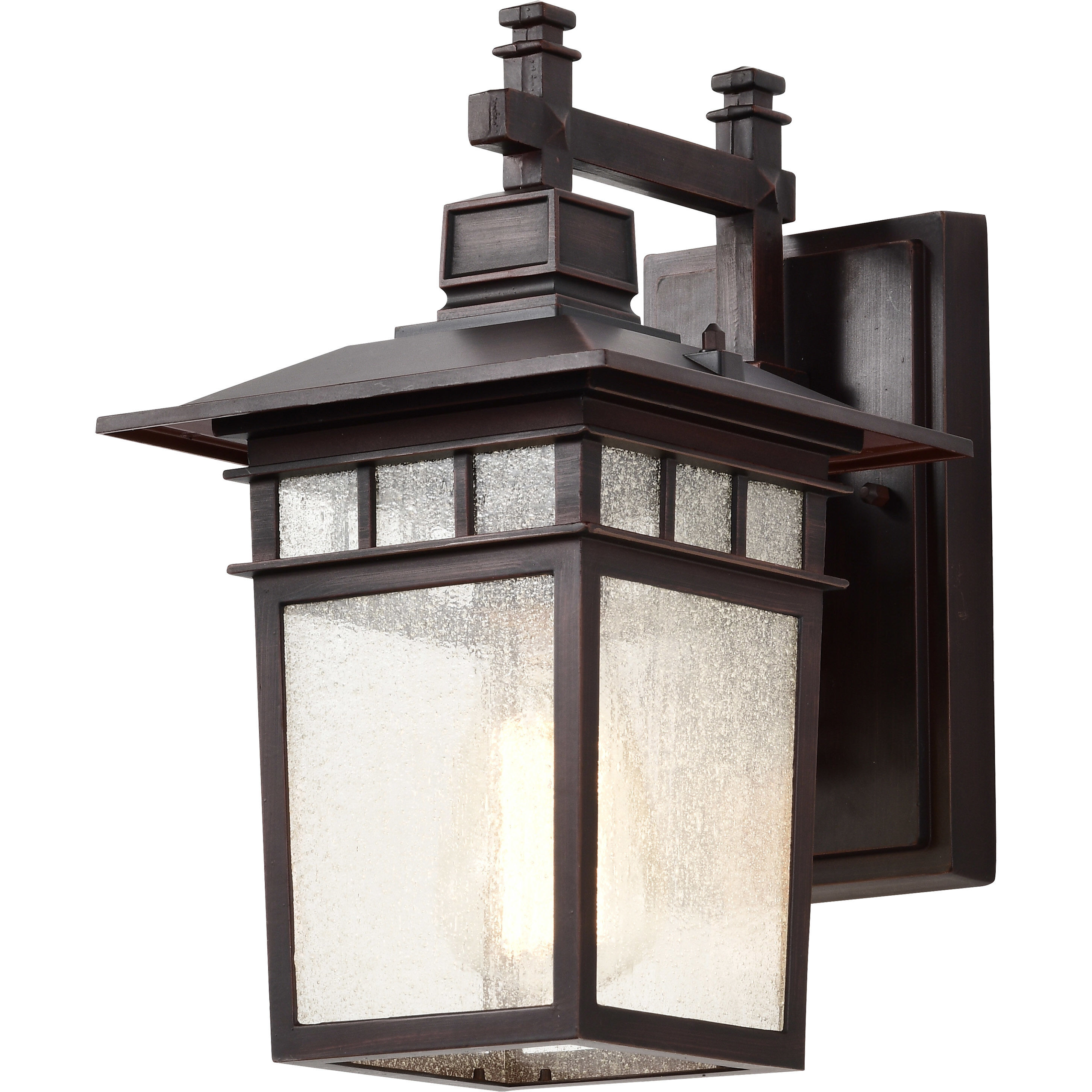 Cove Neck 1 Light 12 inch Rustic Bronze Outdoor Wall Lantern