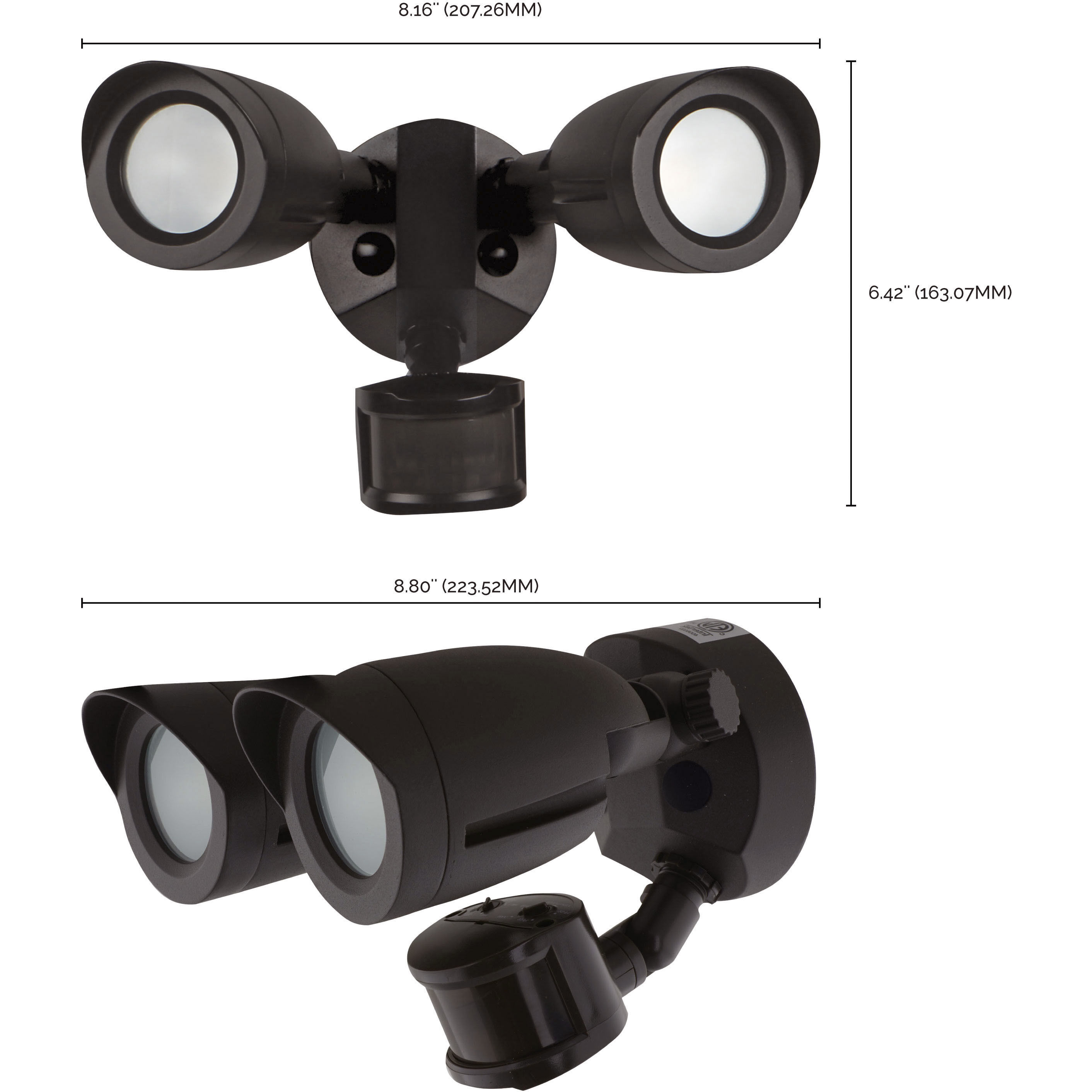 Brentwood LED 6 inch Bronze Security Light