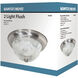 Brentwood 2 Light 13 inch Brushed Nickel Flush Mount Ceiling Light