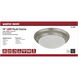 Brentwood LED 14 inch Brushed Nickel Flush Mount Ceiling Light