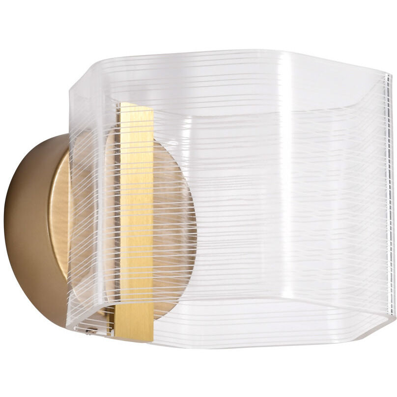 Kenzo LED 7.63 inch Polished Anodized Bronze Vanity Wall Light