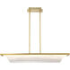 Idris LED 6.25 inch Vintage Brass Pendant Ceiling Light