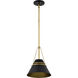 Adina 1 Light 10 inch Matte Black Pendant Ceiling Light