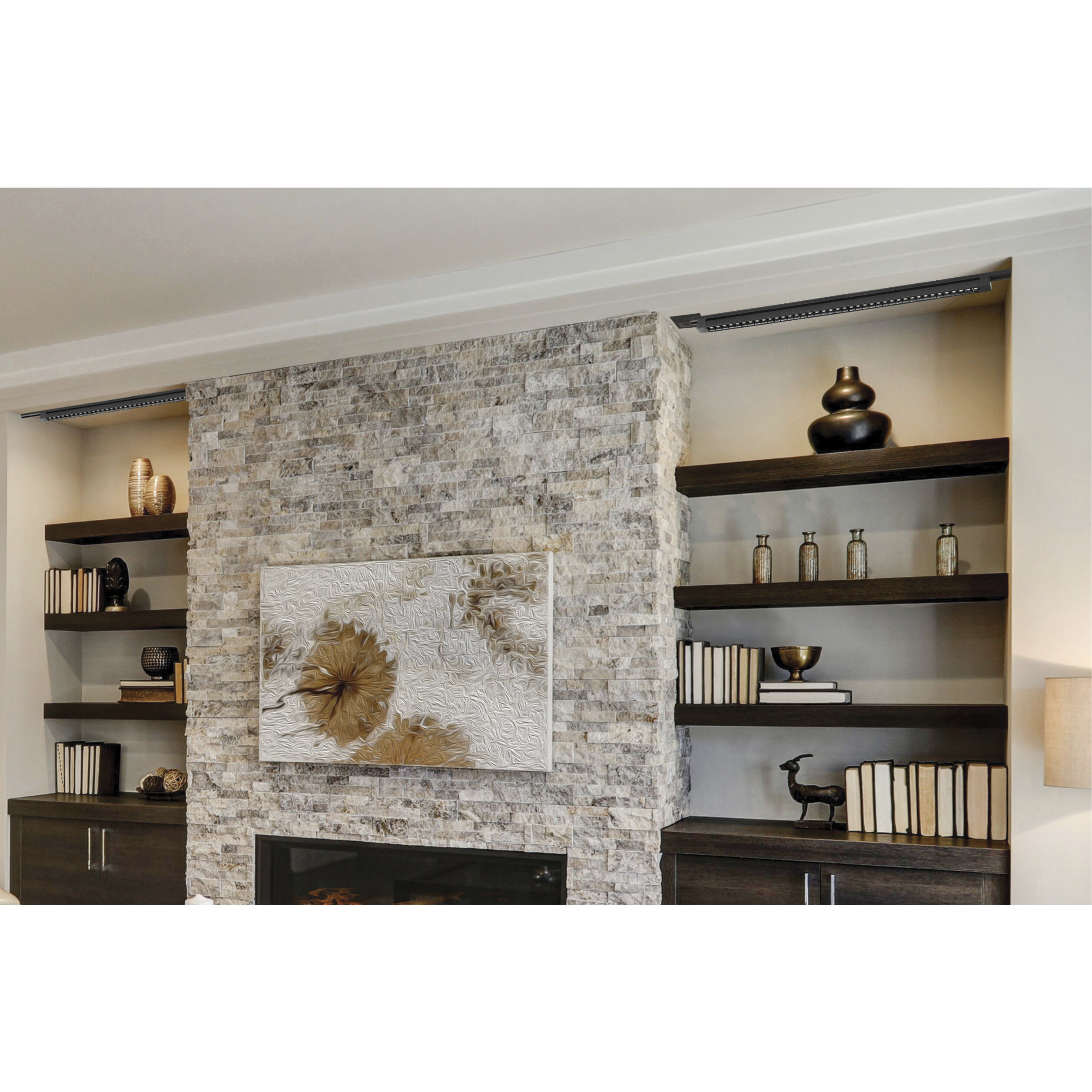 Brentwood 120 Black Track Head Ceiling Light