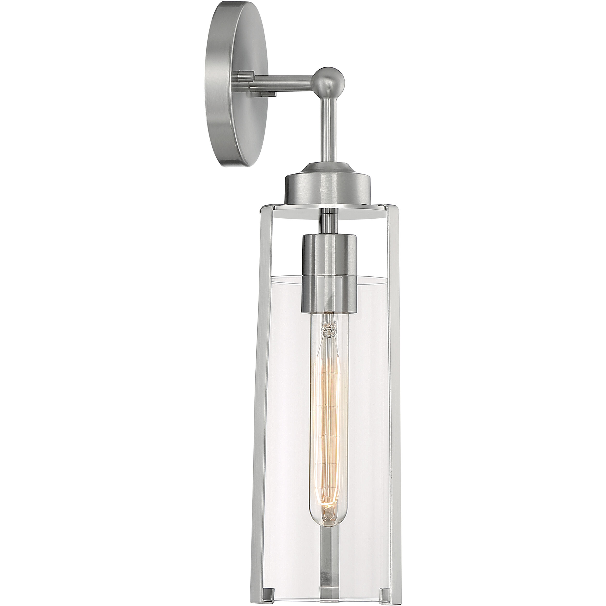 Marina 1 Light 5 inch Brushed Nickel Vanity Light Wall Light