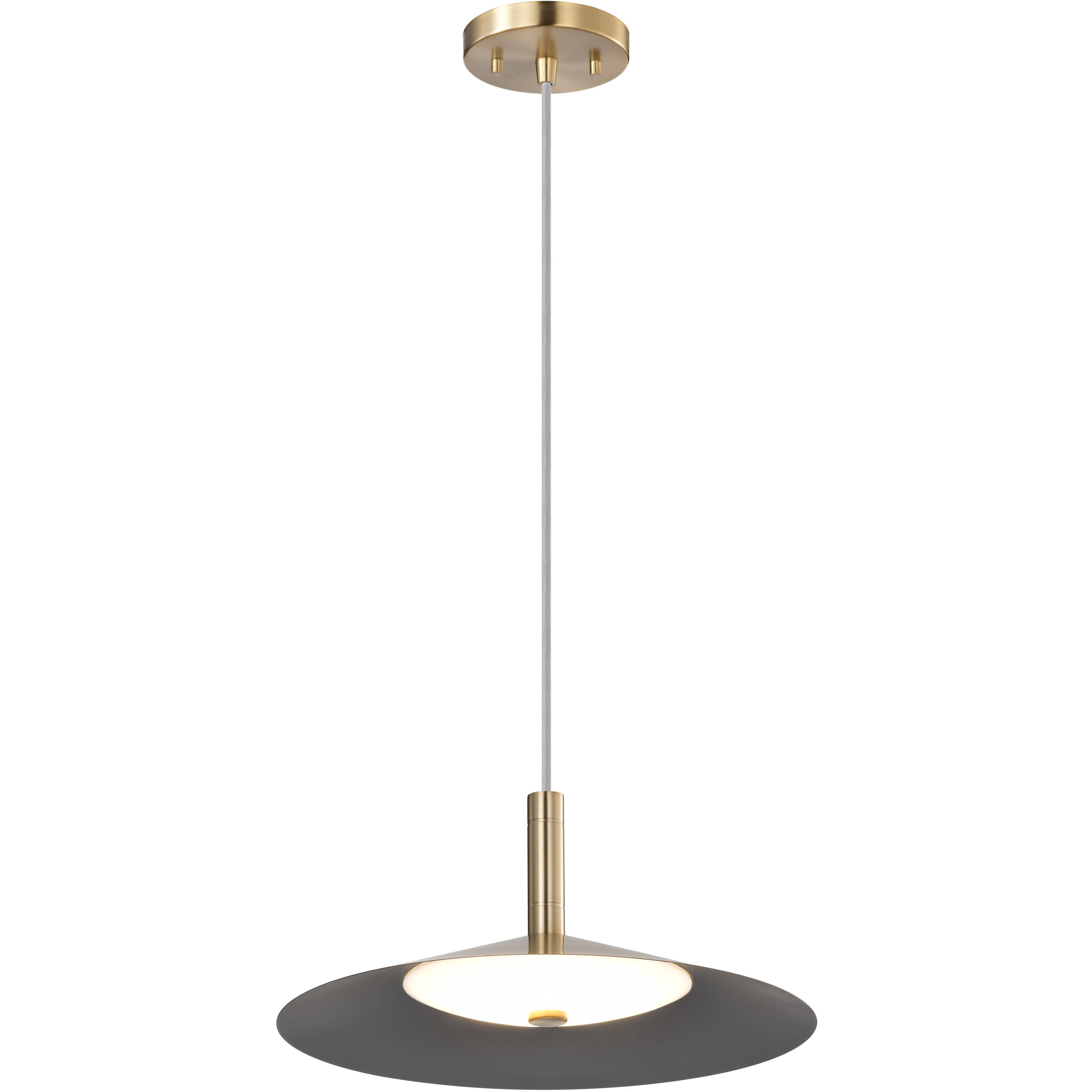 Corrine LED 14 inch Burnished Brass Pendant Ceiling Light