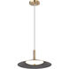 Corrine LED 14 inch Burnished Brass Pendant Ceiling Light