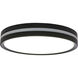 Brentwood LED 11.42 inch Matte Black Flush Mount with Night Light Ceiling Light