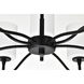 Liam 30 inch Matte Black Chandelier Ceiling Light