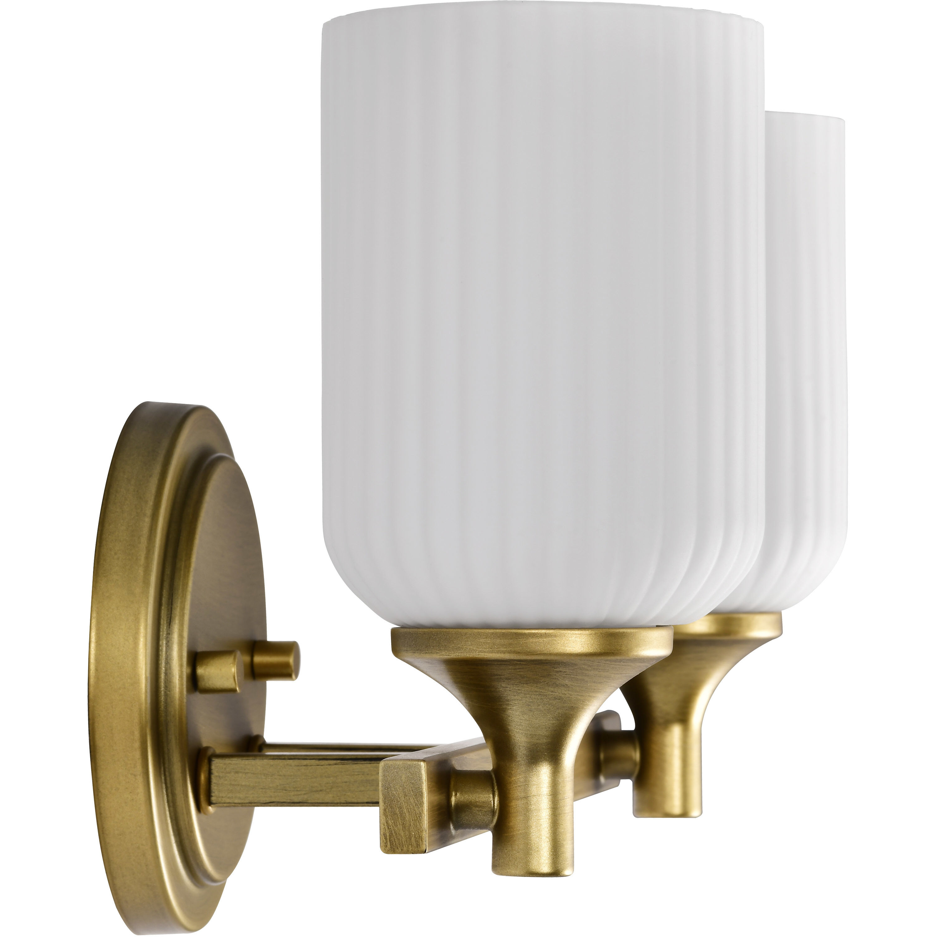 Solara 13.38 inch Natural Brass Vanity Wall Light