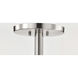 Lune 16 inch Brushed Nickel Semi Flush Mount Ceiling Light