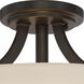 Laguna 2 Light 15.25 inch Forest Bronze Semi Flush Mount Ceiling Light