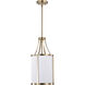 Easton 1 Light 9.75 inch Burnished Brass Pendant Ceiling Light