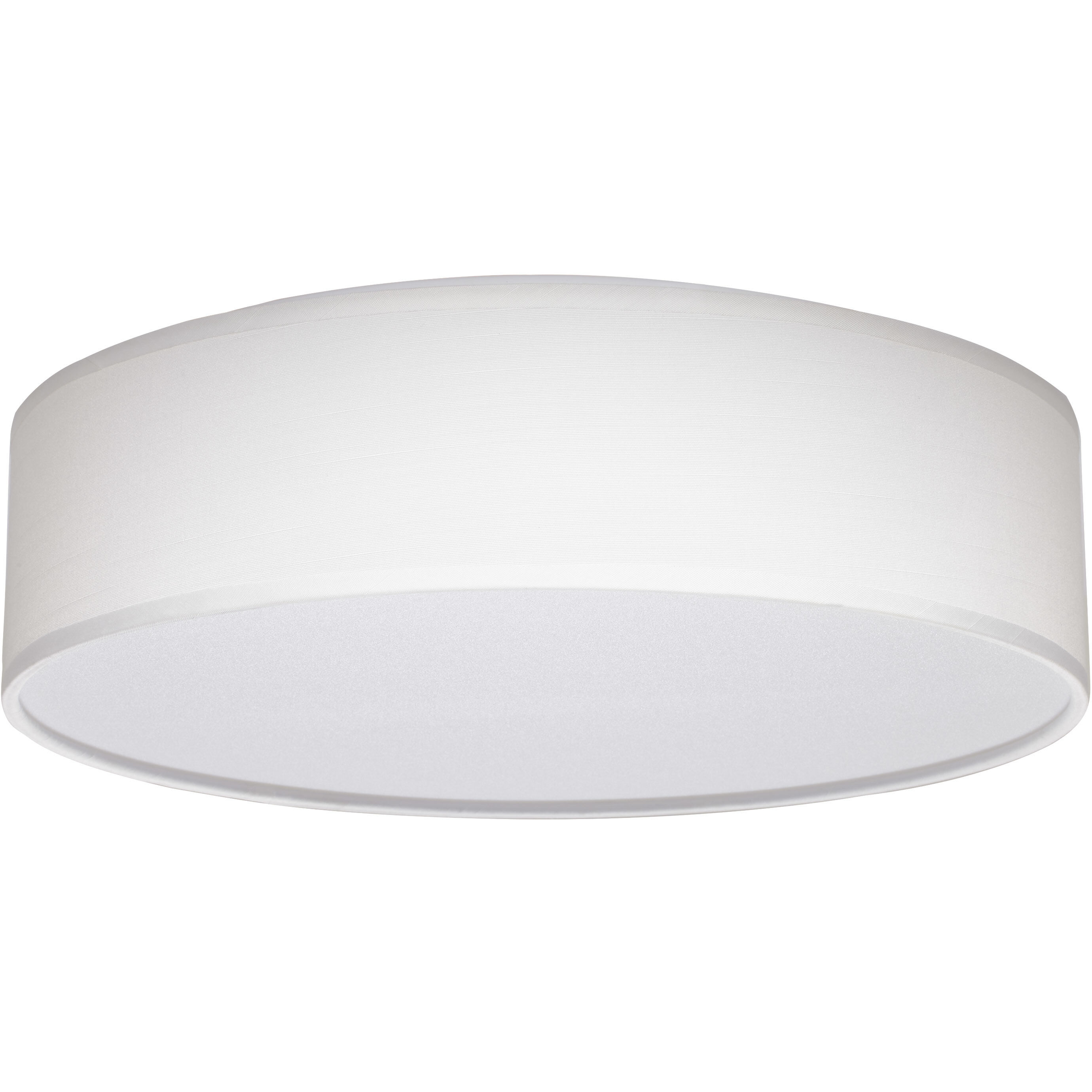 Brentwood LED 15 inch White Fabric Flush Mount Ceiling Light