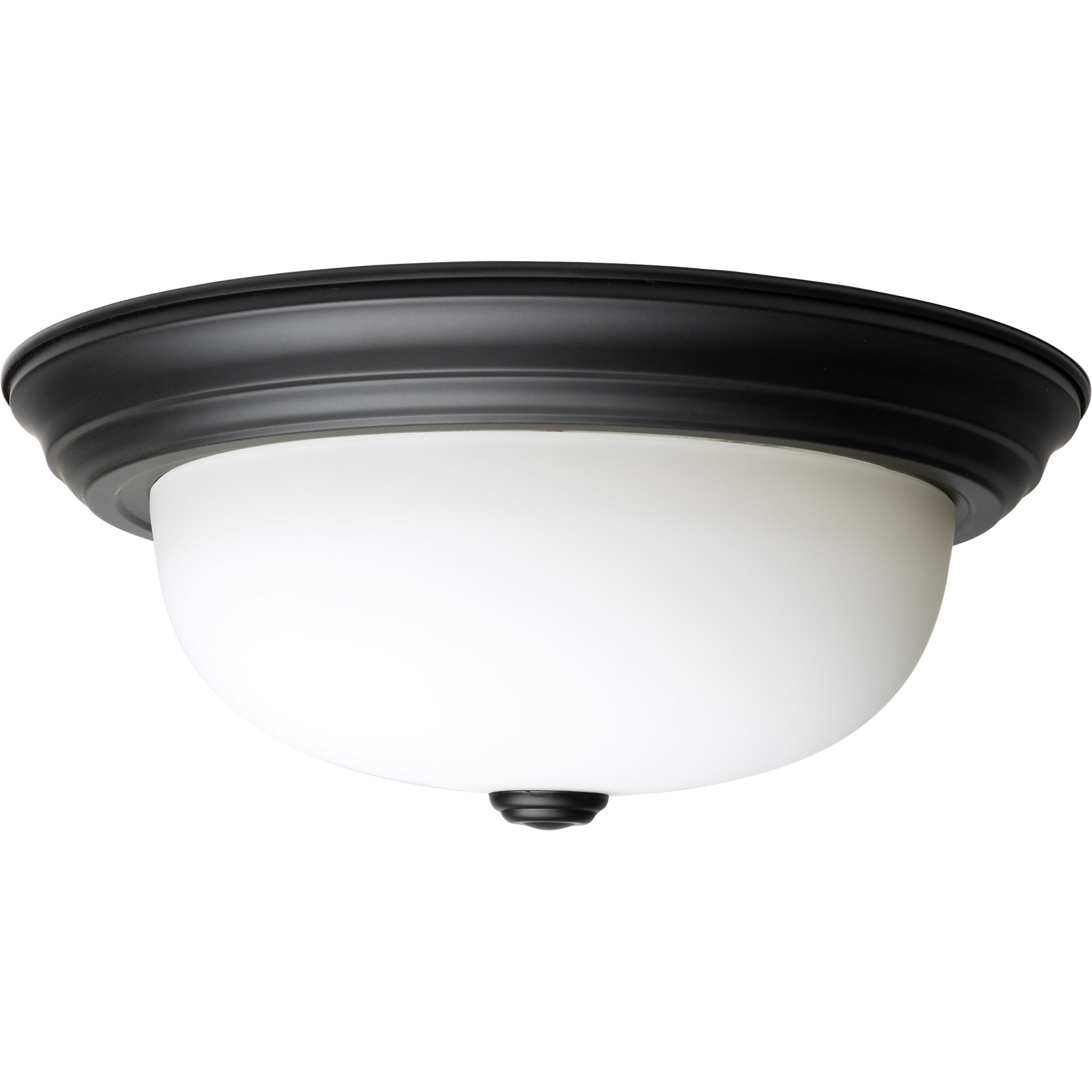 Brentwood 2 Light 13.25 inch Matte Black Flush Mount Ceiling Light