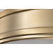 Kendall LED 14.25 inch Burnished Brass Flush Mount Ceiling Light