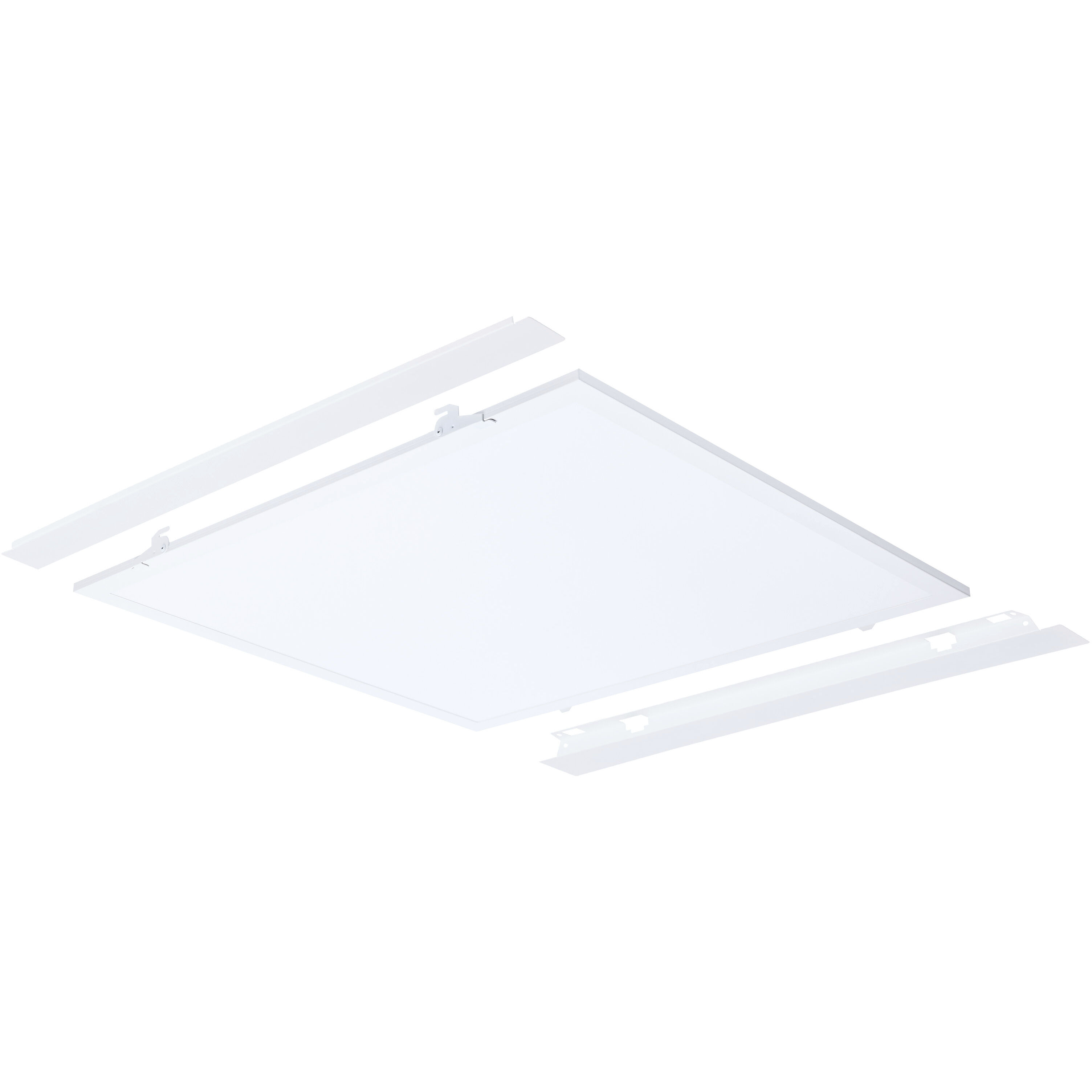 Brentwood LED 23.81 inch Matte White Flat Panel Ceiling Light, Backlit