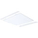 Brentwood LED 23.81 inch Matte White Flat Panel Ceiling Light, Backlit