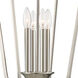 Laguna 4 Light 14 inch Brushed Nickel Pendant Ceiling Light