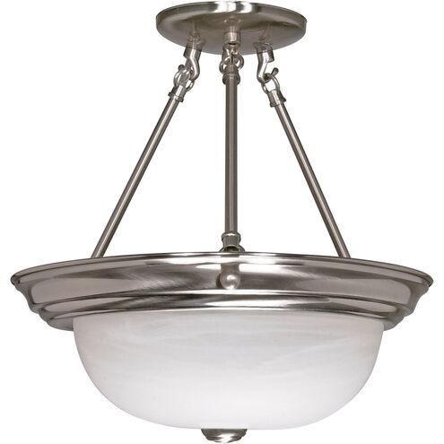 Signature 2 Light 13.25 inch Brushed Nickel Semi-Flush Ceiling Light