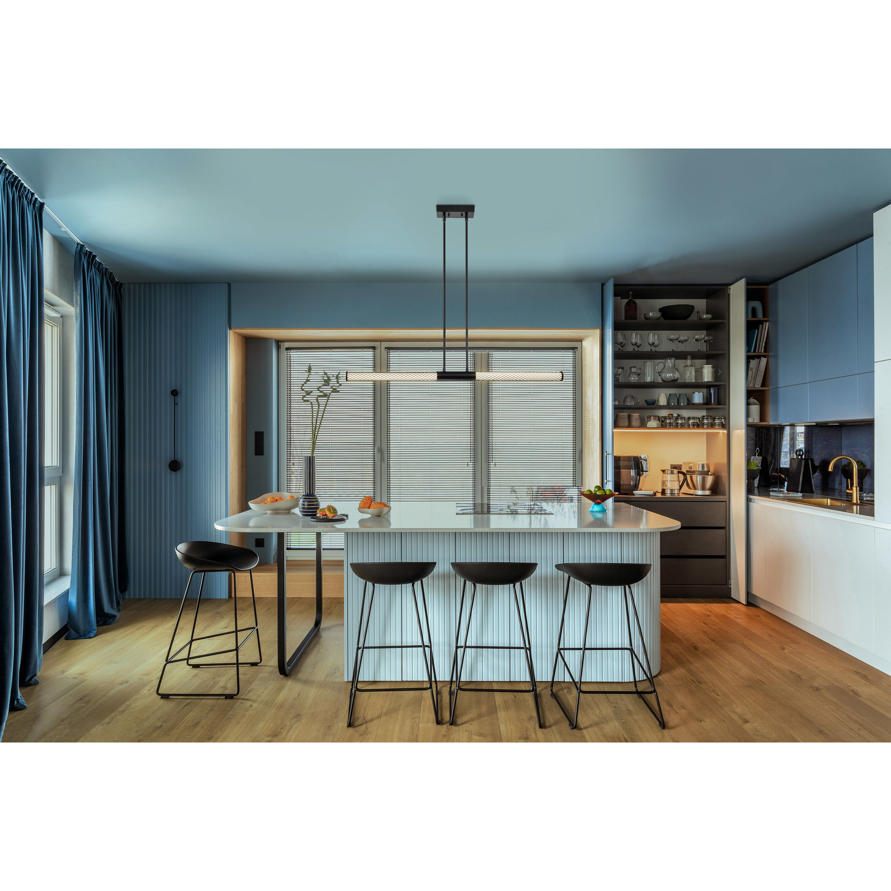 Kingsport LED 2 inch Matte Black Pendant Ceiling Light