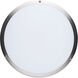 Glamour LED 16.93 inch Brushed Nickel Flush Mount Ceiling Light