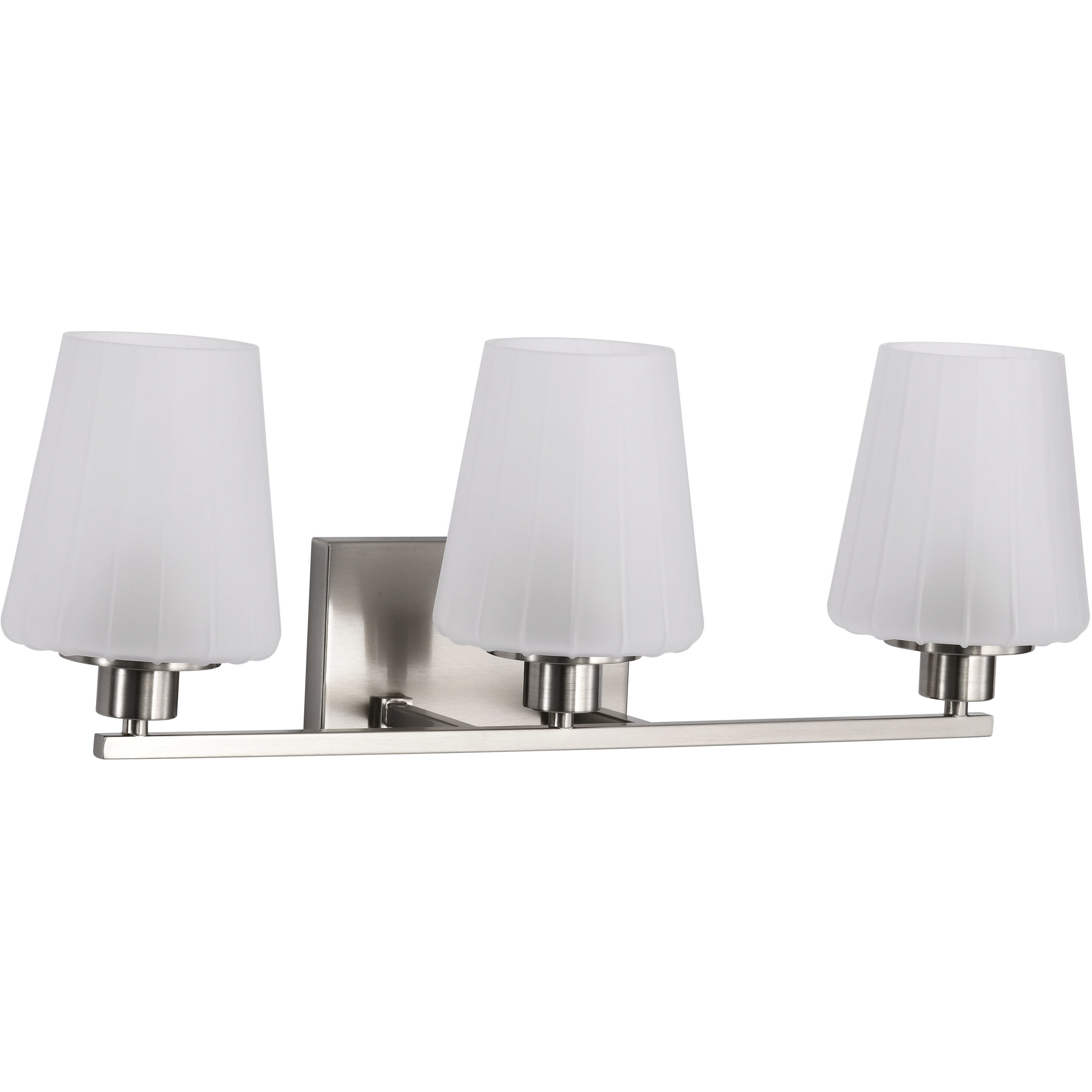 Lune 24 inch Brushed Nickel Vanity Wall Light
