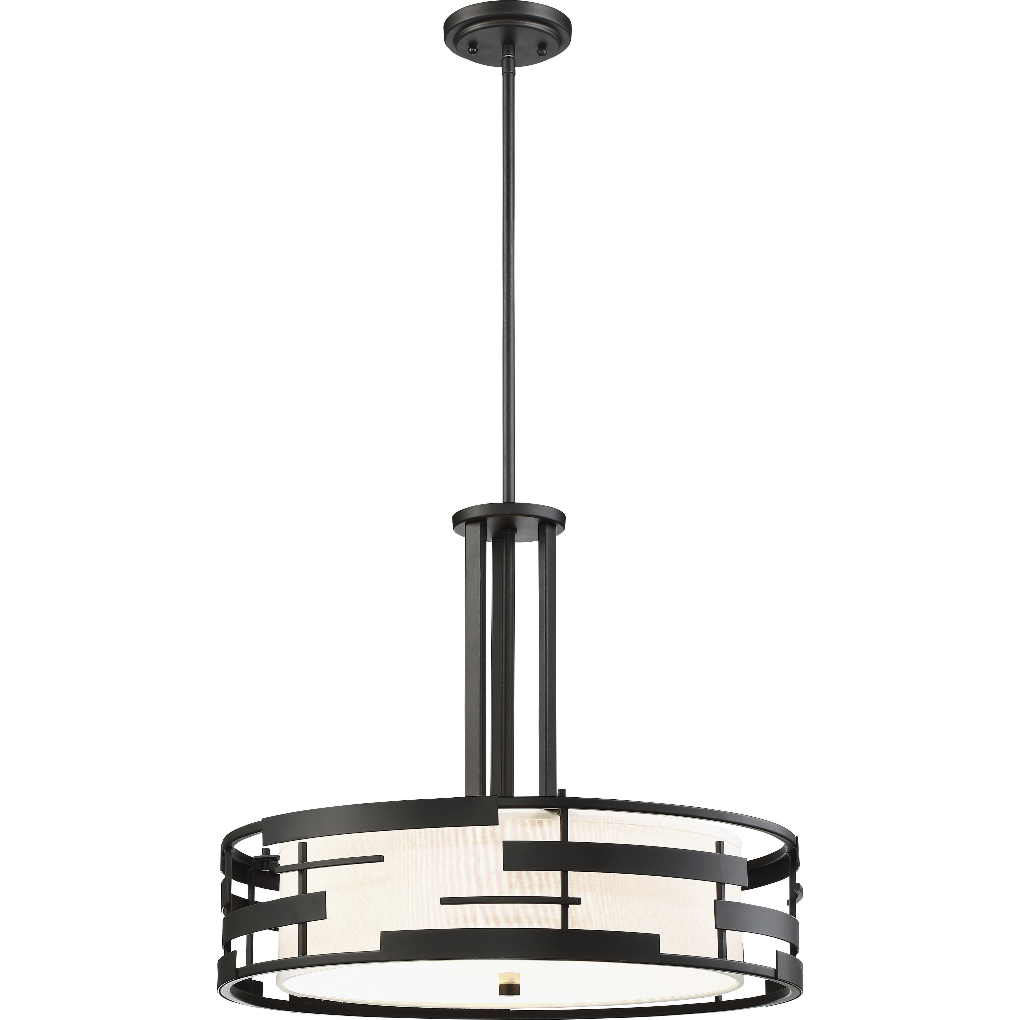 Lansing 3 Light 21 inch Textured Black Pendant Ceiling Light 