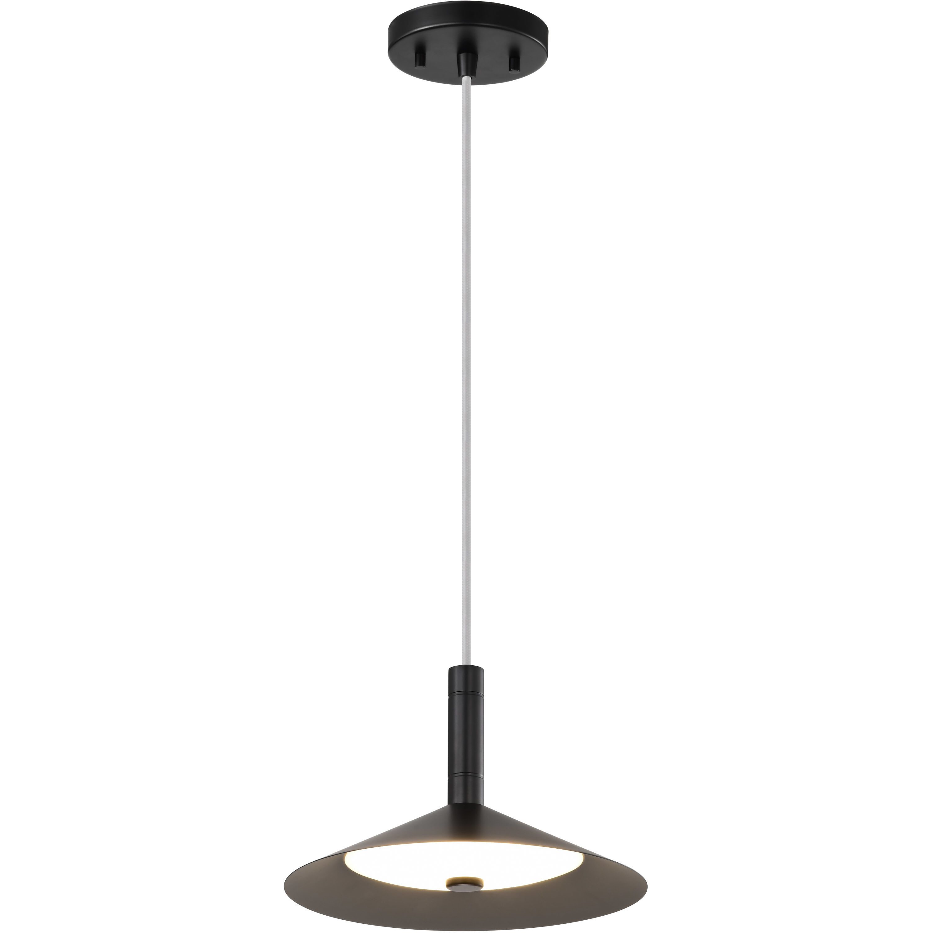 Corrine LED 9.88 inch Matte Black Pendant Ceiling Light