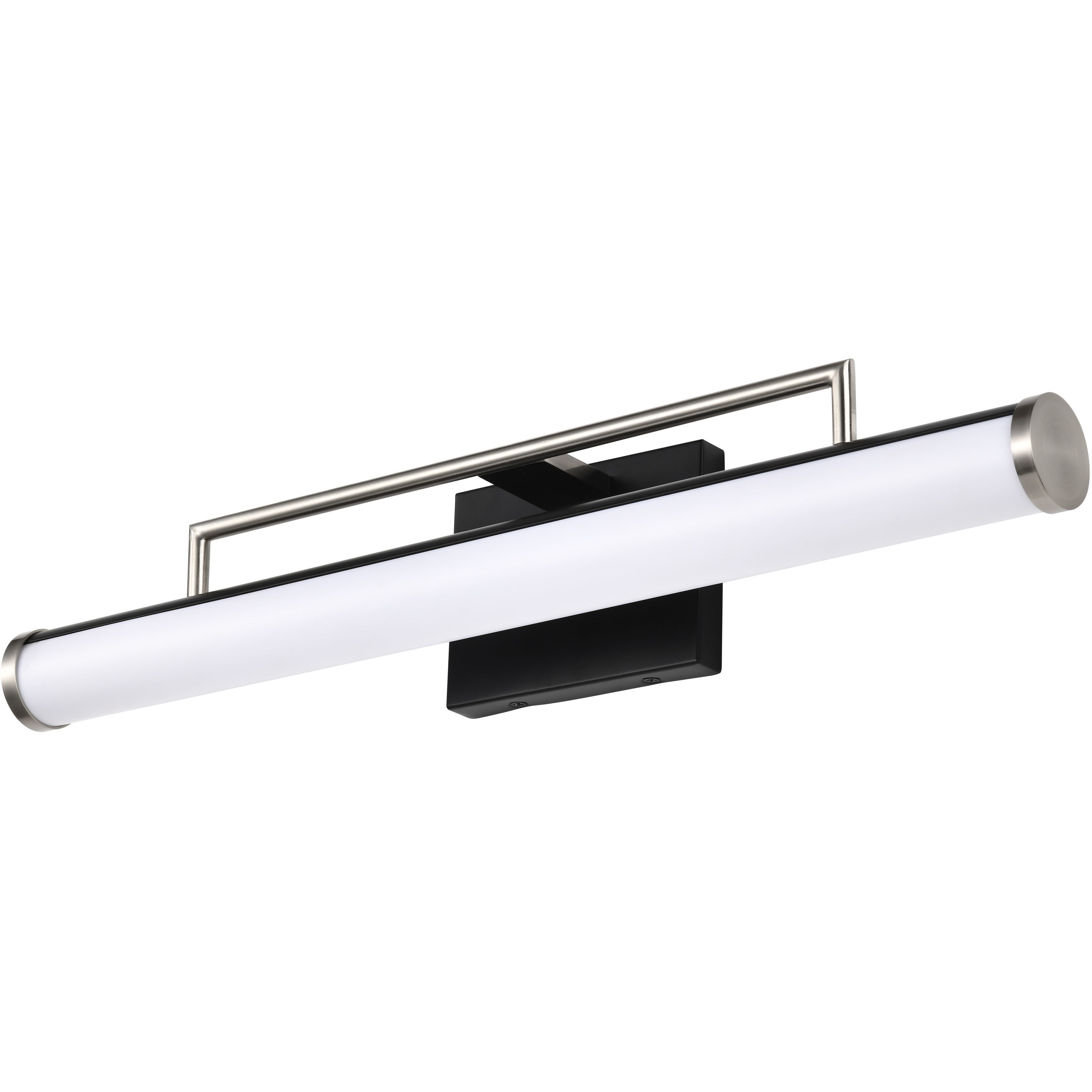 Solano LED 24 inch Black and Brushed Nickel Bath Vanity Light Wall Light