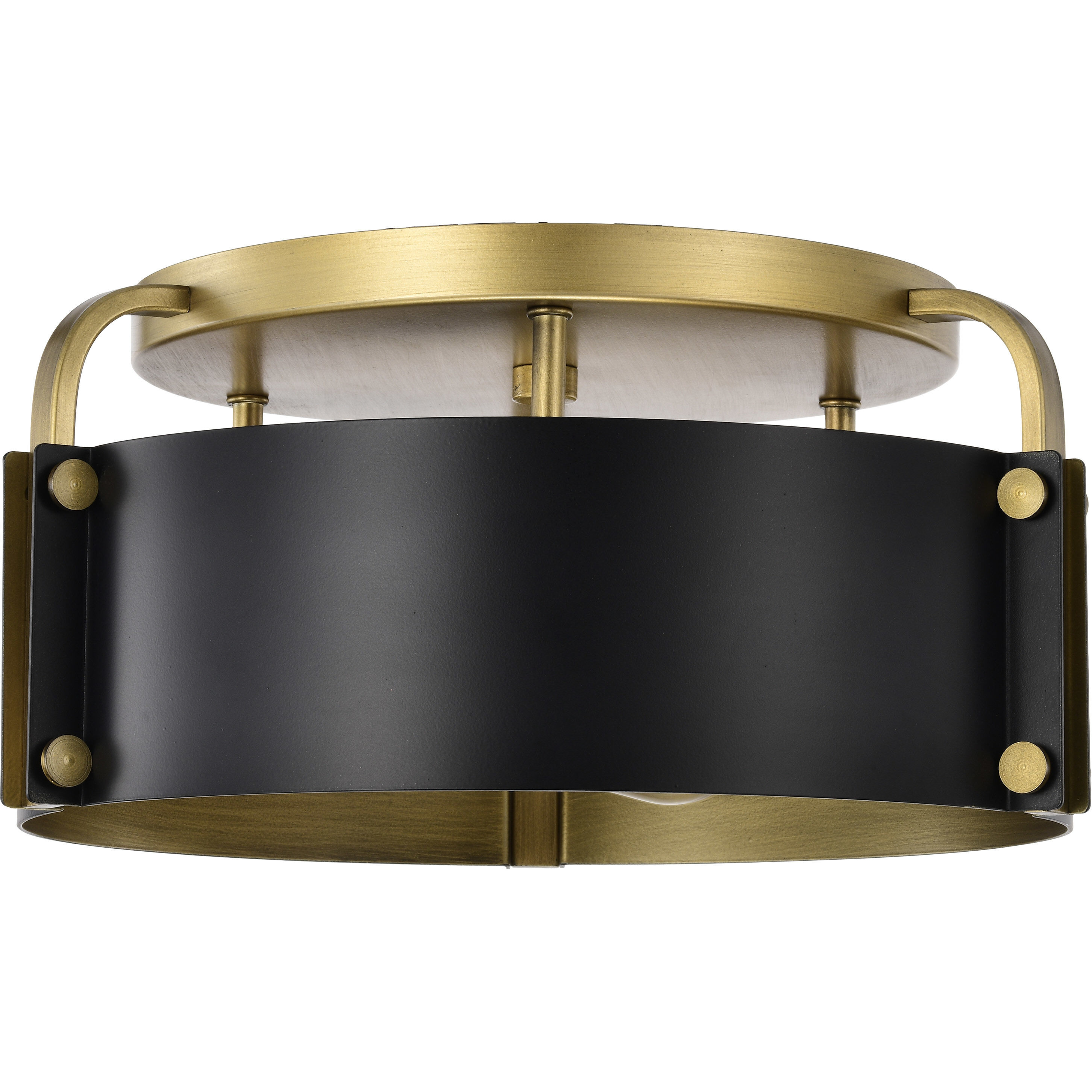 Altos 3 Light 14 inch Matte Black Semi Flush Mount Ceiling Light