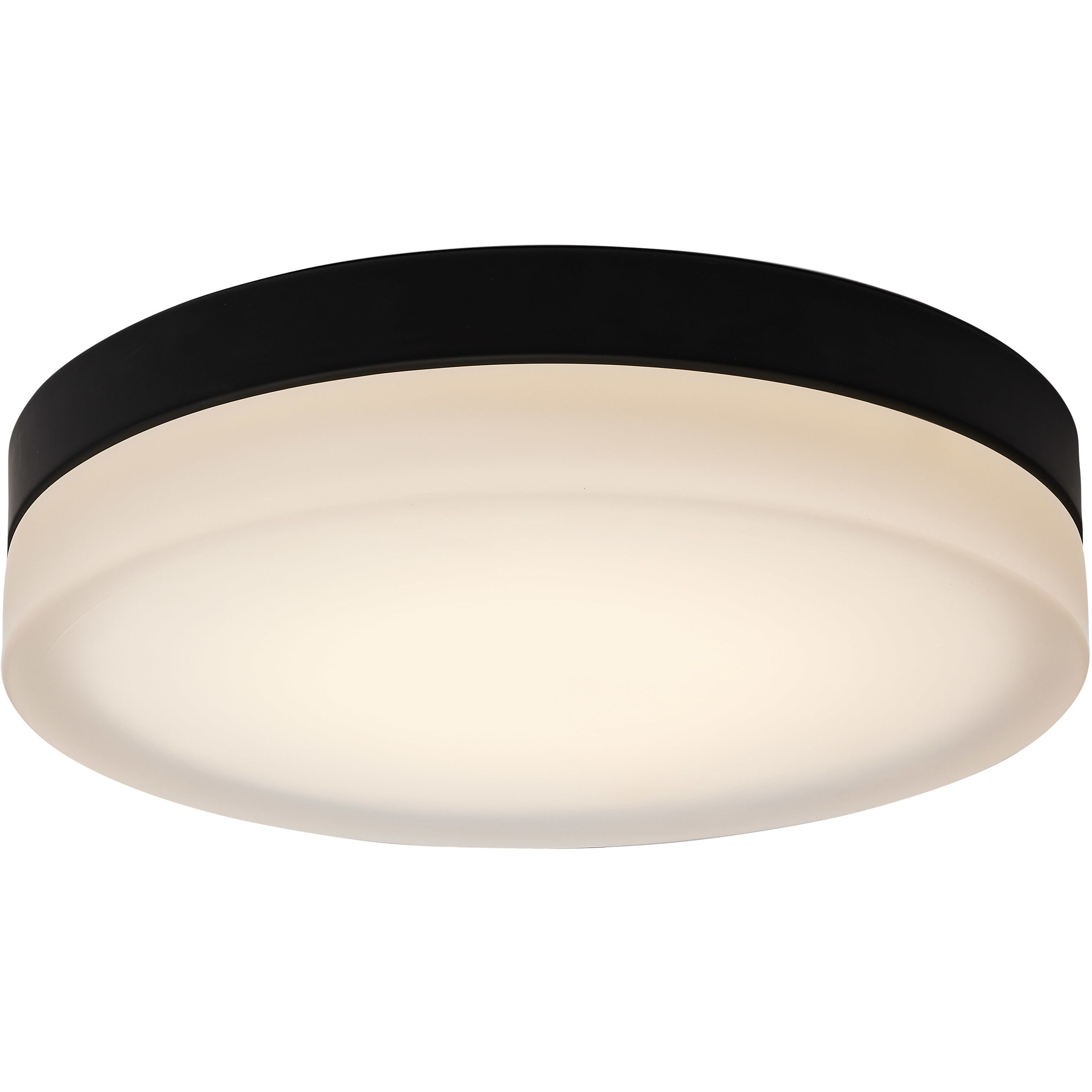 Pi LED 14 inch Black LED Flush Mount Ceiling Light