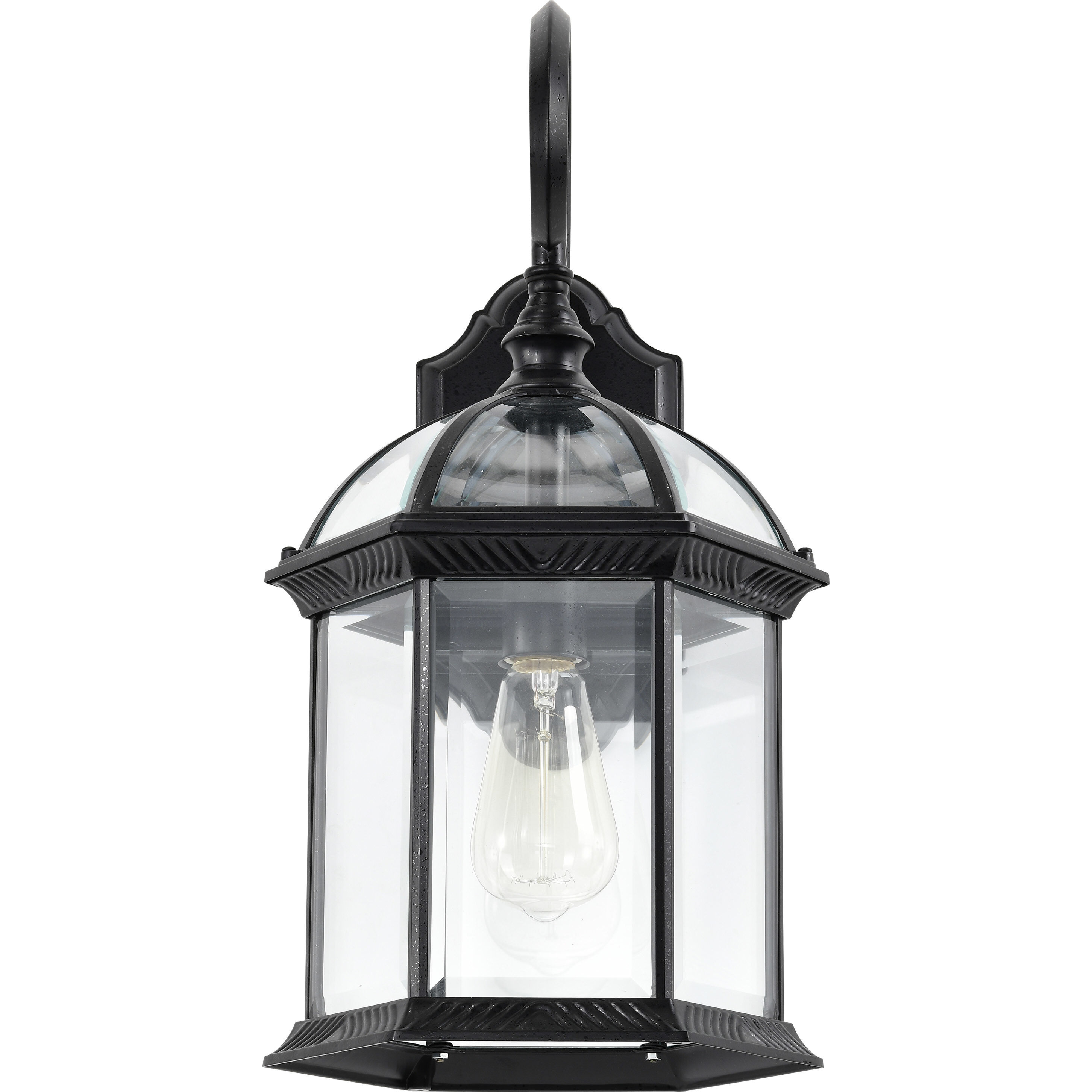 Boxwood 1 Light 19 inch Textured Black Outdoor Wall Lantern