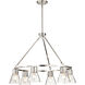 Gianna 30 inch Brushed Nickel Chandelier Ceiling Light
