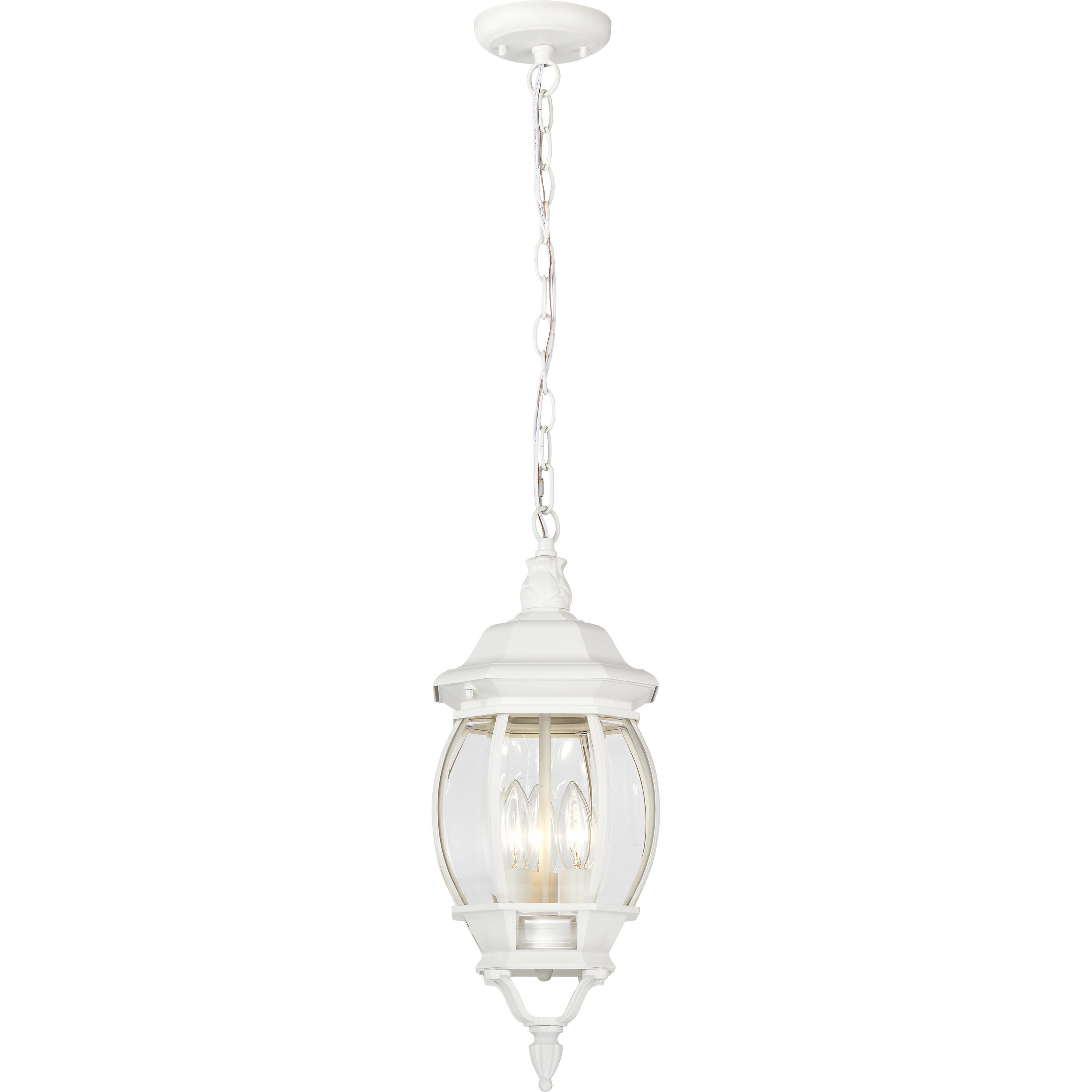 Nuvo 60/894 Central Park 3 Light 7 inch White Outdoor